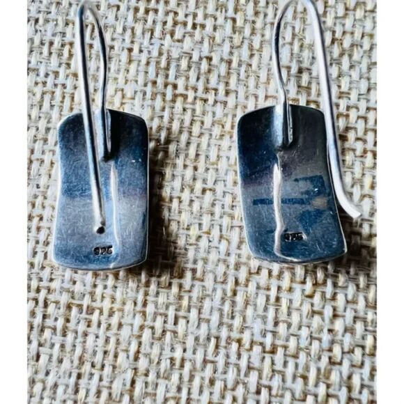 925 Sterling Silver Lot of 3 Pair of Earrings Pierced Hook Style minimalist - Picture 7 of 7